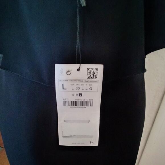 ZARA Halter Open Back Dress Black L NWT - Picture 9 of 11